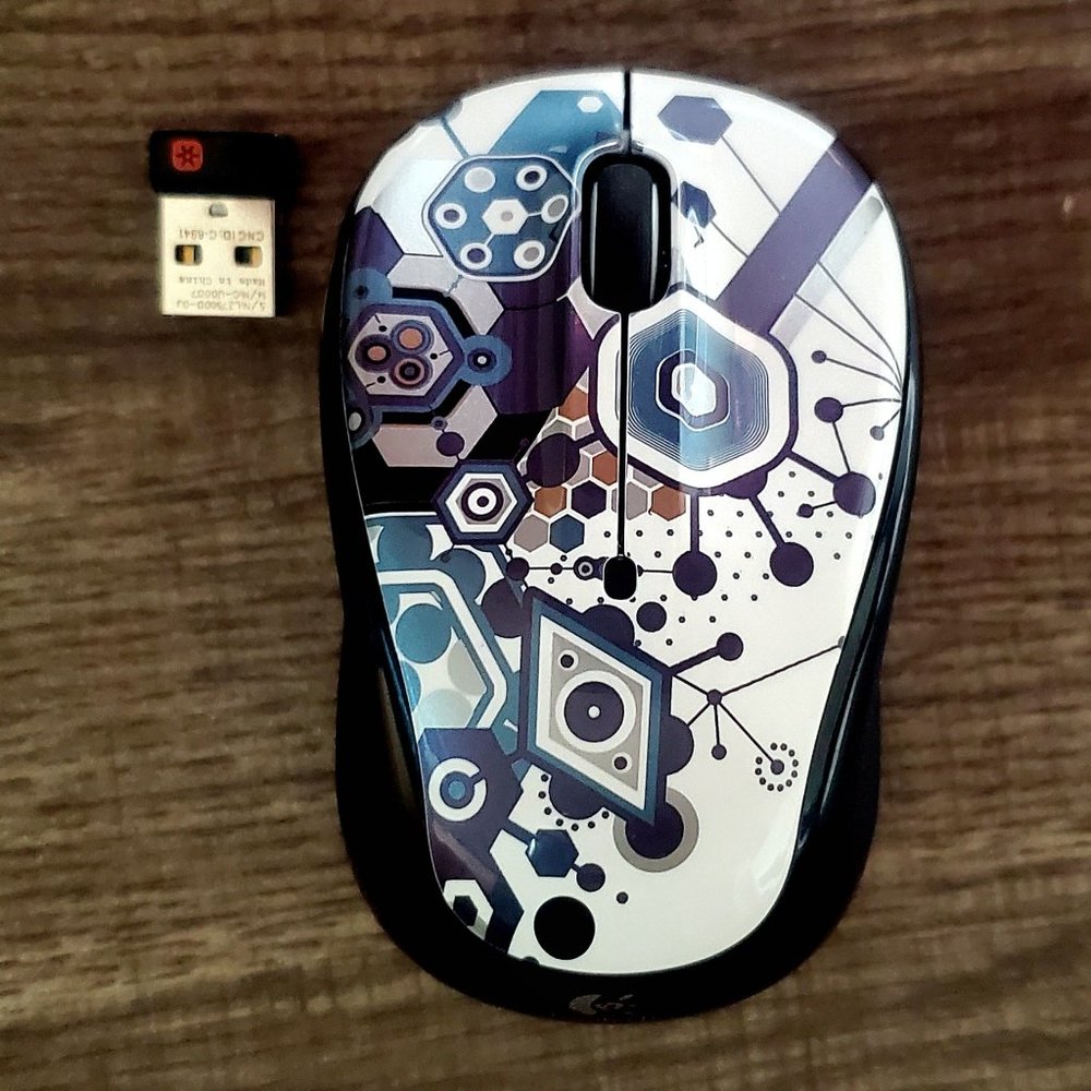 Abstract Art Logitech M325 Wireless Mouse (with 5-button enhanced web scrolling)